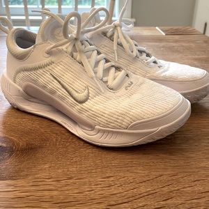 NikeCourt Zoom NXT Tennis Shoes.  Size 7 1/2.  White.  Like New.